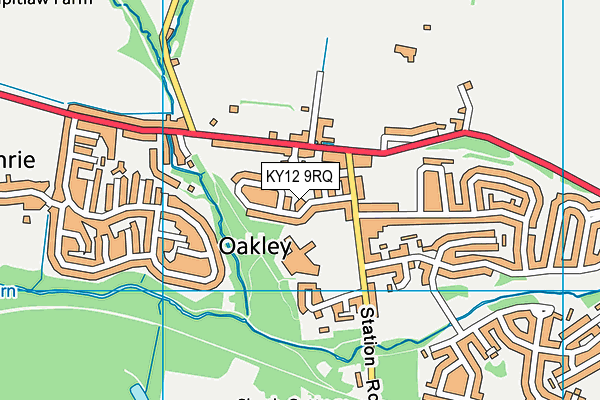 KY12 9RQ map - OS VectorMap District (Ordnance Survey)