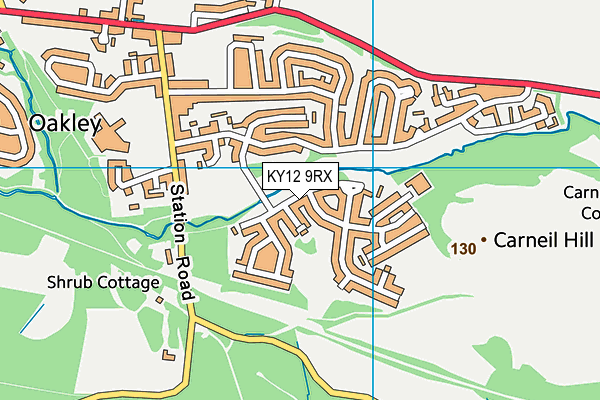 KY12 9RX map - OS VectorMap District (Ordnance Survey)