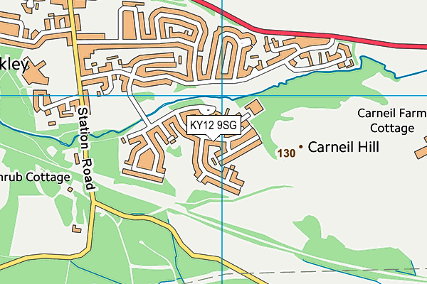 KY12 9SG map - OS VectorMap District (Ordnance Survey)