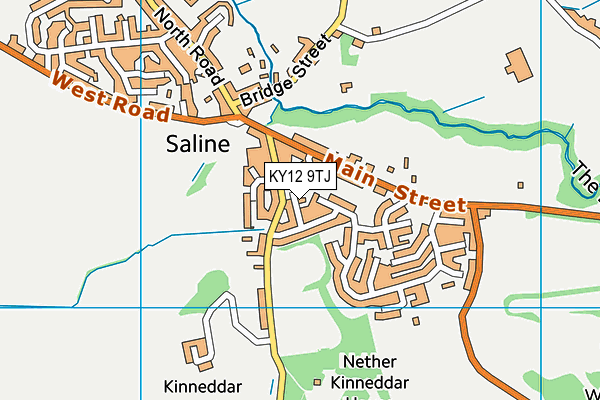 KY12 9TJ map - OS VectorMap District (Ordnance Survey)