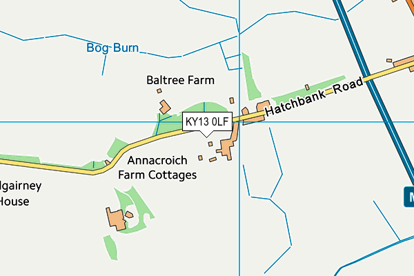 KY13 0LF map - OS VectorMap District (Ordnance Survey)