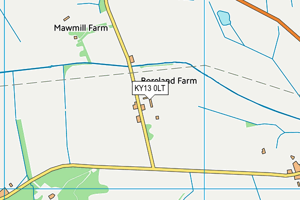 KY13 0LT map - OS VectorMap District (Ordnance Survey)