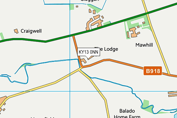 KY13 0NN map - OS VectorMap District (Ordnance Survey)