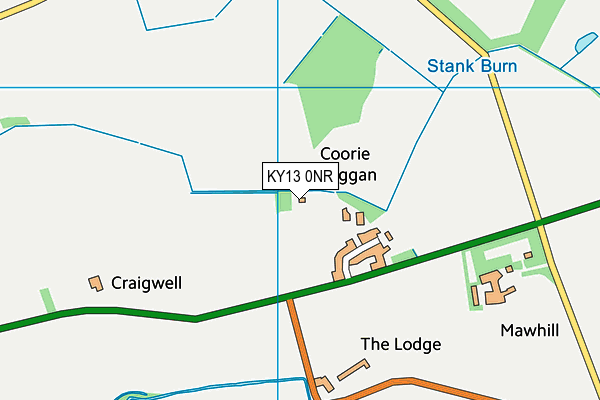 KY13 0NR map - OS VectorMap District (Ordnance Survey)