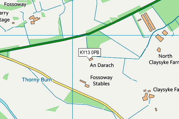 KY13 0PB map - OS VectorMap District (Ordnance Survey)