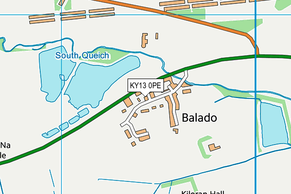 KY13 0PE map - OS VectorMap District (Ordnance Survey)