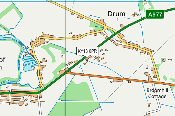 KY13 0PR map - OS VectorMap District (Ordnance Survey)