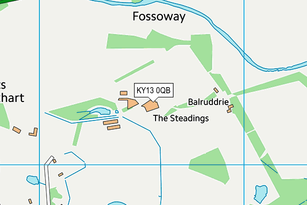 KY13 0QB map - OS VectorMap District (Ordnance Survey)