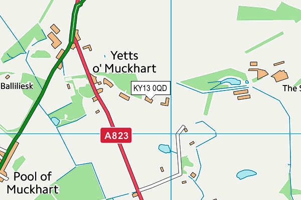 KY13 0QD map - OS VectorMap District (Ordnance Survey)
