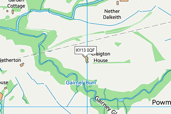 KY13 0QF map - OS VectorMap District (Ordnance Survey)