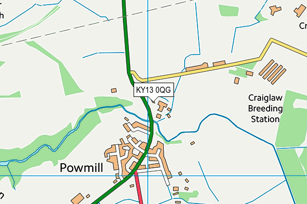 KY13 0QG map - OS VectorMap District (Ordnance Survey)