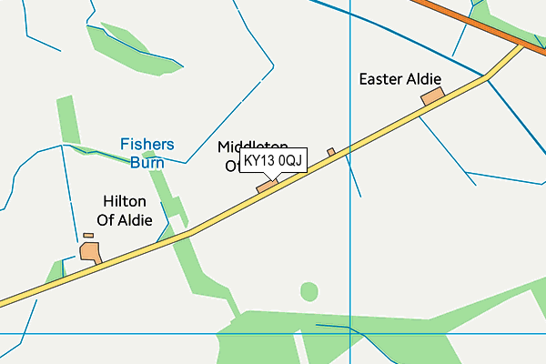 KY13 0QJ map - OS VectorMap District (Ordnance Survey)