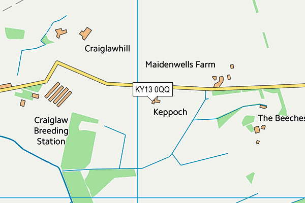 KY13 0QQ map - OS VectorMap District (Ordnance Survey)