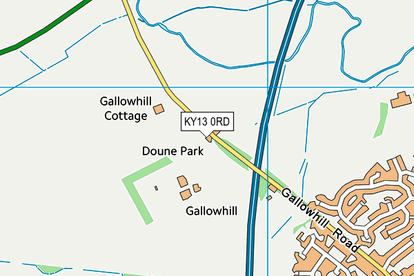 KY13 0RD map - OS VectorMap District (Ordnance Survey)