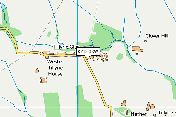 KY13 0RW map - OS VectorMap District (Ordnance Survey)