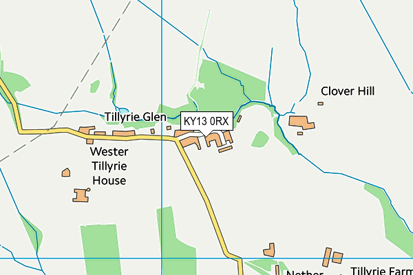 KY13 0RX map - OS VectorMap District (Ordnance Survey)