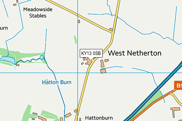 KY13 0SB map - OS VectorMap District (Ordnance Survey)