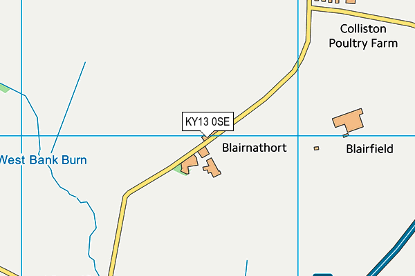 KY13 0SE map - OS VectorMap District (Ordnance Survey)