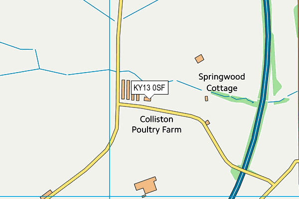KY13 0SF map - OS VectorMap District (Ordnance Survey)