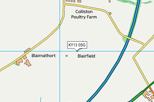 KY13 0SG map - OS VectorMap District (Ordnance Survey)