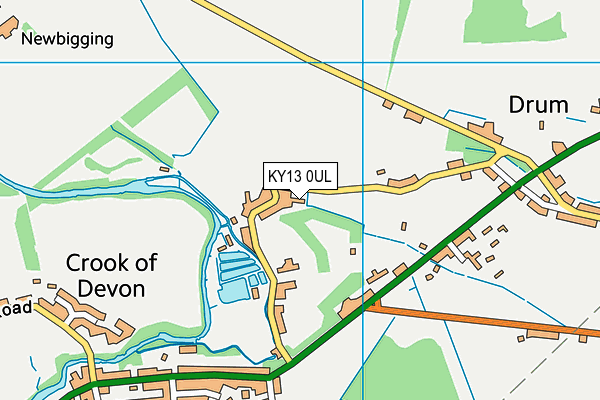 KY13 0UL map - OS VectorMap District (Ordnance Survey)