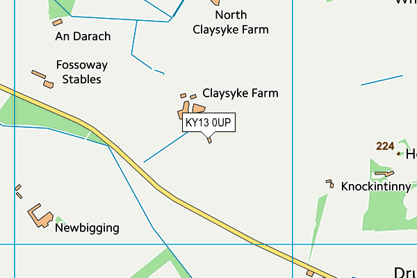 KY13 0UP map - OS VectorMap District (Ordnance Survey)