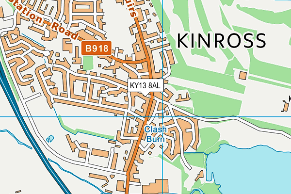 KY13 8AL map - OS VectorMap District (Ordnance Survey)