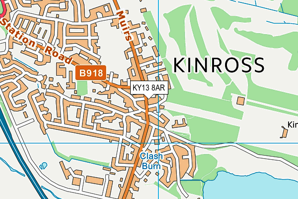 KY13 8AR map - OS VectorMap District (Ordnance Survey)