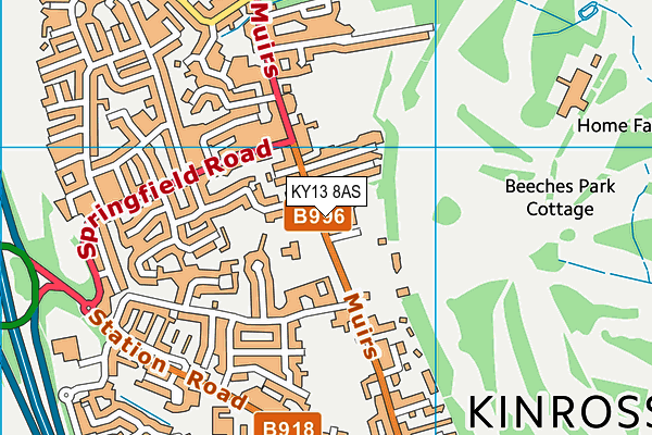 Map of THE KINROSS BREWERY LIMITED at district scale