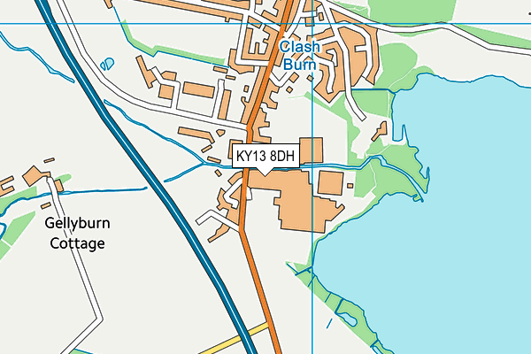 KY13 8DH map - OS VectorMap District (Ordnance Survey)