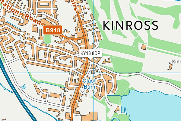 KY13 8DP map - OS VectorMap District (Ordnance Survey)