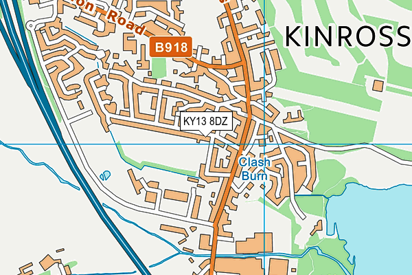 KY13 8DZ map - OS VectorMap District (Ordnance Survey)