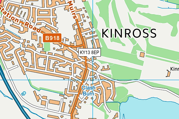 KY13 8EP map - OS VectorMap District (Ordnance Survey)