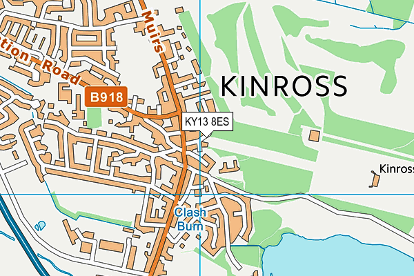 KY13 8ES map - OS VectorMap District (Ordnance Survey)