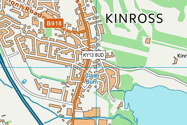 KY13 8UD map - OS VectorMap District (Ordnance Survey)