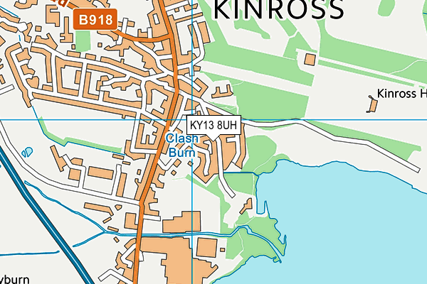 KY13 8UH map - OS VectorMap District (Ordnance Survey)