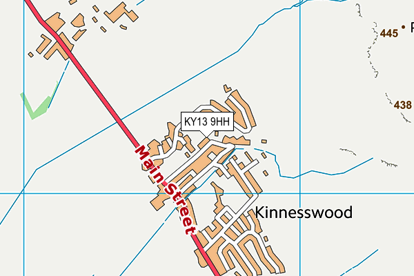 KY13 9HH map - OS VectorMap District (Ordnance Survey)