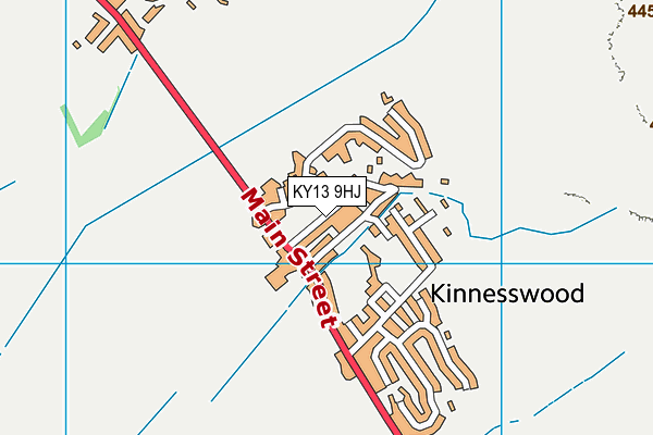 KY13 9HJ map - OS VectorMap District (Ordnance Survey)