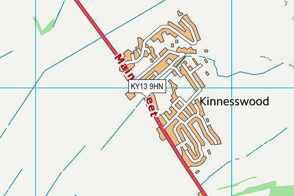 KY13 9HN map - OS VectorMap District (Ordnance Survey)