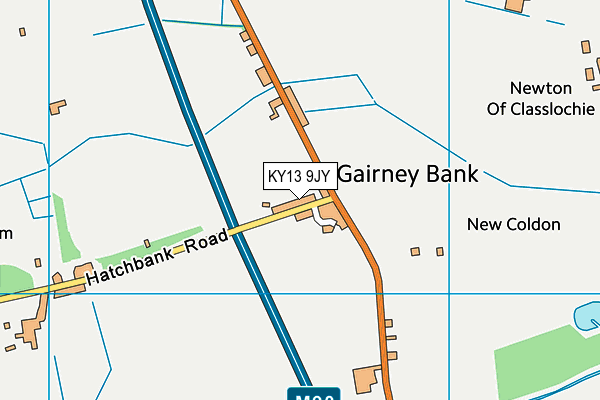 KY13 9JY map - OS VectorMap District (Ordnance Survey)