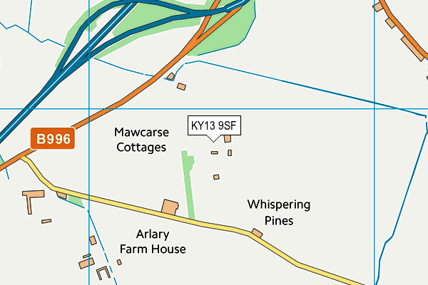 KY13 9SF map - OS VectorMap District (Ordnance Survey)