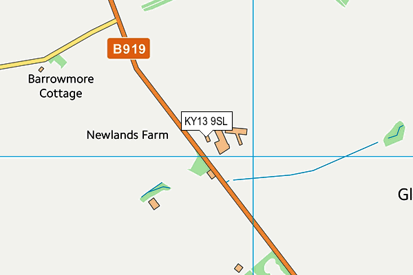 KY13 9SL map - OS VectorMap District (Ordnance Survey)