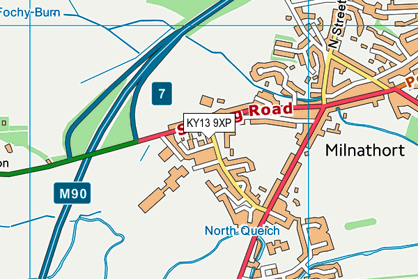 KY13 9XP map - OS VectorMap District (Ordnance Survey)