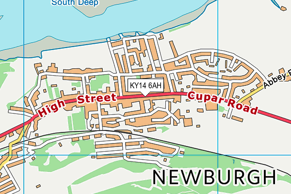 KY14 6AH map - OS VectorMap District (Ordnance Survey)