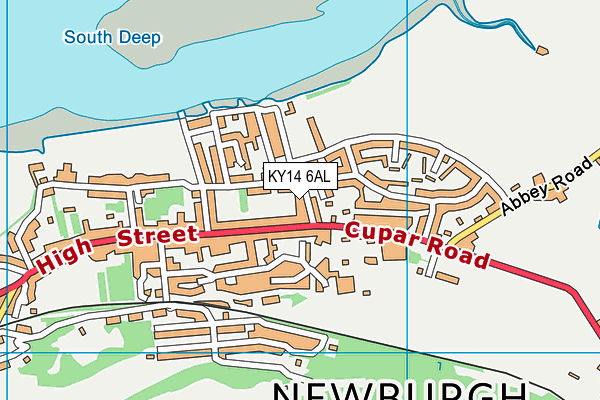KY14 6AL map - OS VectorMap District (Ordnance Survey)
