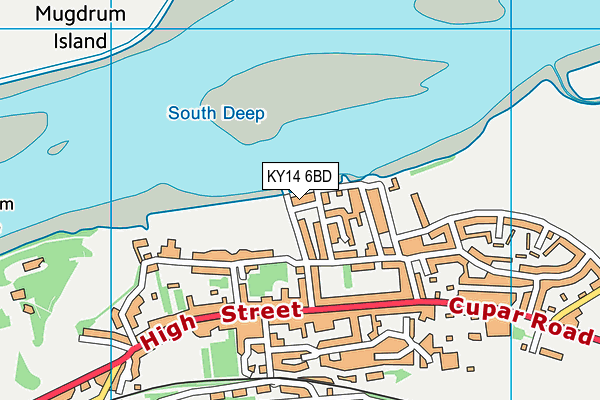 KY14 6BD map - OS VectorMap District (Ordnance Survey)