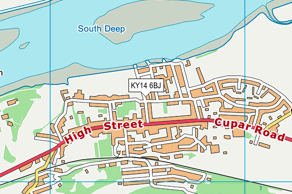 KY14 6BJ map - OS VectorMap District (Ordnance Survey)