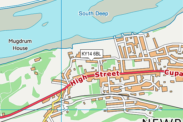 KY14 6BL map - OS VectorMap District (Ordnance Survey)