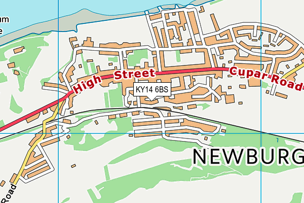 KY14 6BS map - OS VectorMap District (Ordnance Survey)
