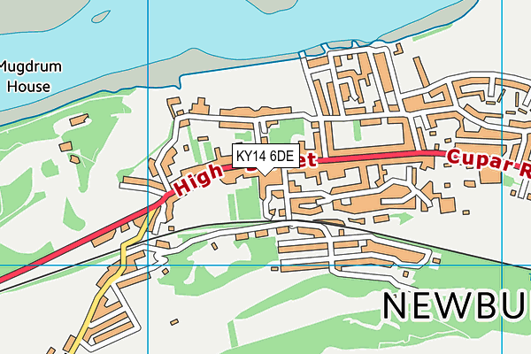 KY14 6DE map - OS VectorMap District (Ordnance Survey)